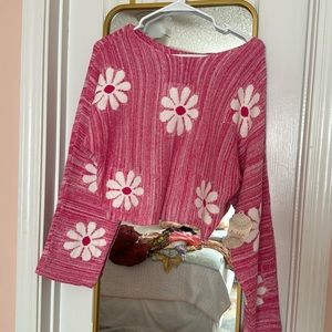 Altar’d State flower sweater size small new with tags